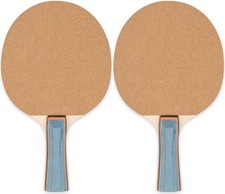 Sandpaper Face 5ply Laminated Table Tennis Ping Pong Paddle red 2-Pack One Size