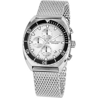 JACQUES LEMANS Herrenuhr Classic Chronograph 1-2041F 10 ATM