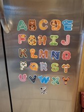 26 Animal Alphabet Magnetic Letters A-Z for Toddlers Kids Fridge Preschool Learn