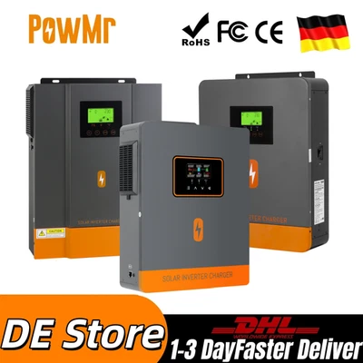 POWMR 3000W Hybrid Wechselrichter 12V 24V 4.2KW 1600W Off Grid Solar Inverter MPPT 80A
