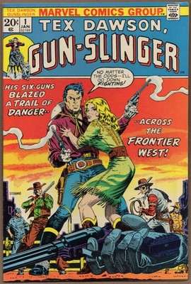 Tex Dawson GUNSLINGER #1 (1972) Jim STERANKO!   Sharp Copy! OWW Pages 7.5+?