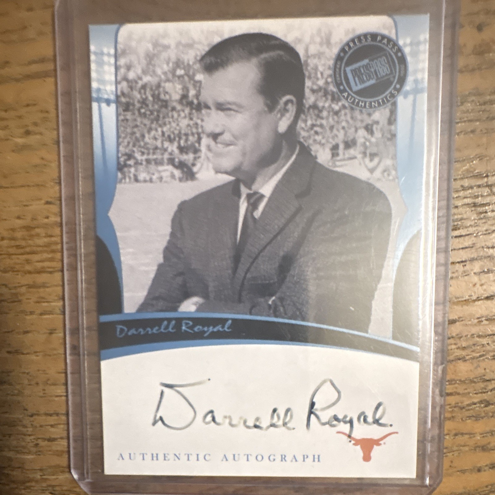 Press Pass 2006 Legends Football Autographs Insert Darrell Royal Auto Texas