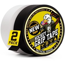 Hockey Tape Multipurpose Cloth Roll for 1 inch x 21 yards, Black & White