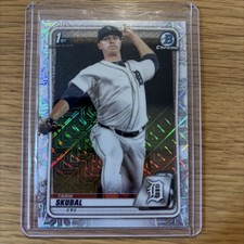 2020 Bowman Chrome 1st Tarik Skubal #BCP-108 Mojo Mega Box Refractor RC Card