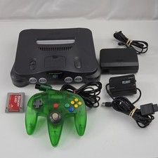 Nintendo 64 N64 Console  w/ Hyperkin Green Co...