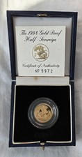 Royal Mint UK GOLD PROOF HALF SOVEREIGN 1998 boxed with certificate
