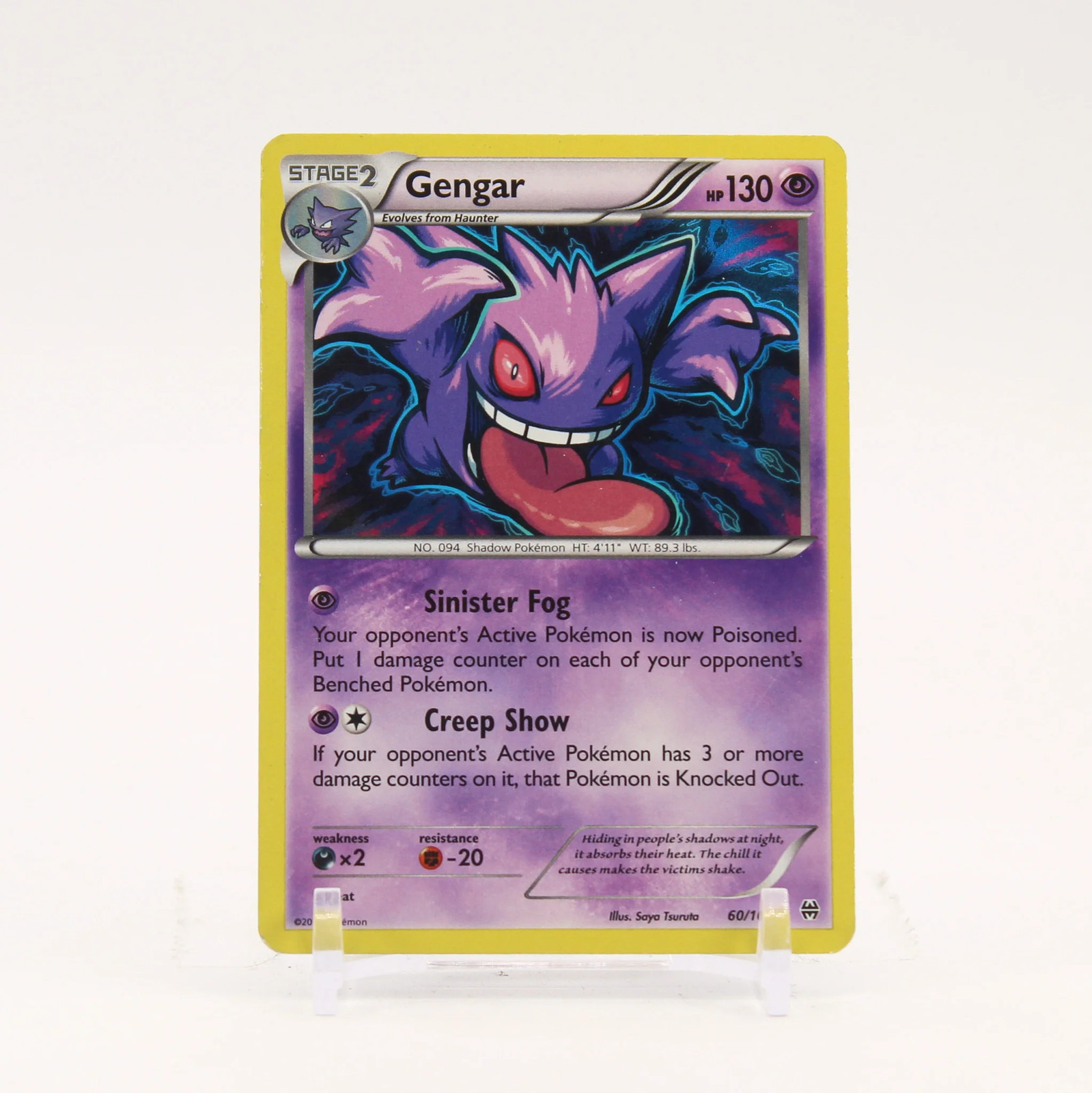 Gengar - 60/162 BREAKthrough Holo Rare Pokemon - MP