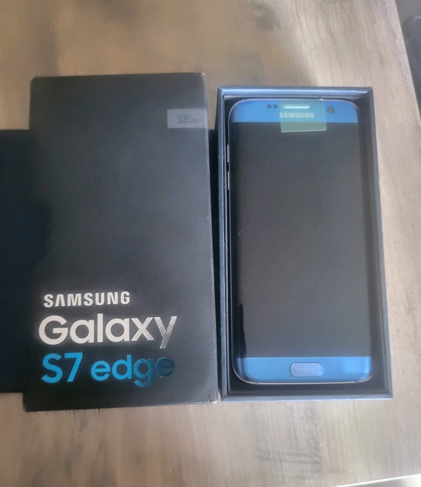 Samsung Galaxy S7 edge - 32 GB - BLUE (Verizon) - Image 3 of 4