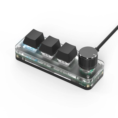 Macropad Makro Programmierung Tastatur RGB Mini Hot Swap Gaming Custom Regler Keyp...