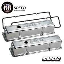 Small Block Chevy Chrome Moroso Tall Valve Covers Gaskets Fits 283 327 350 400 Small Block Chevy Chrome Moroso Tall Valve Covers Gaskets Fits 283 327 350 400