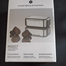 MASTER & DYNAMIC Tortoiseshell MW07 True Wireless Earphones Earbuds 