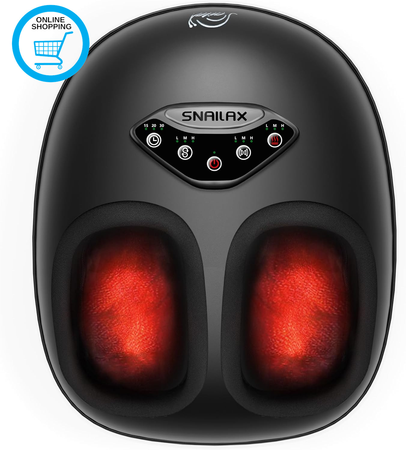 Foot Massager with Heat, Shiatsu Feet Massager for Plantar Fasciitis, Deep Knead