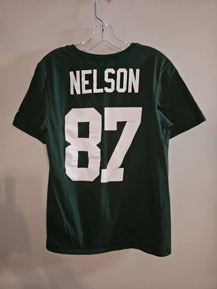 耐克 Green Bay Packers Jordy Nelson 中号男式图形标志 T 恤 NFL — 第 3/4 张图片