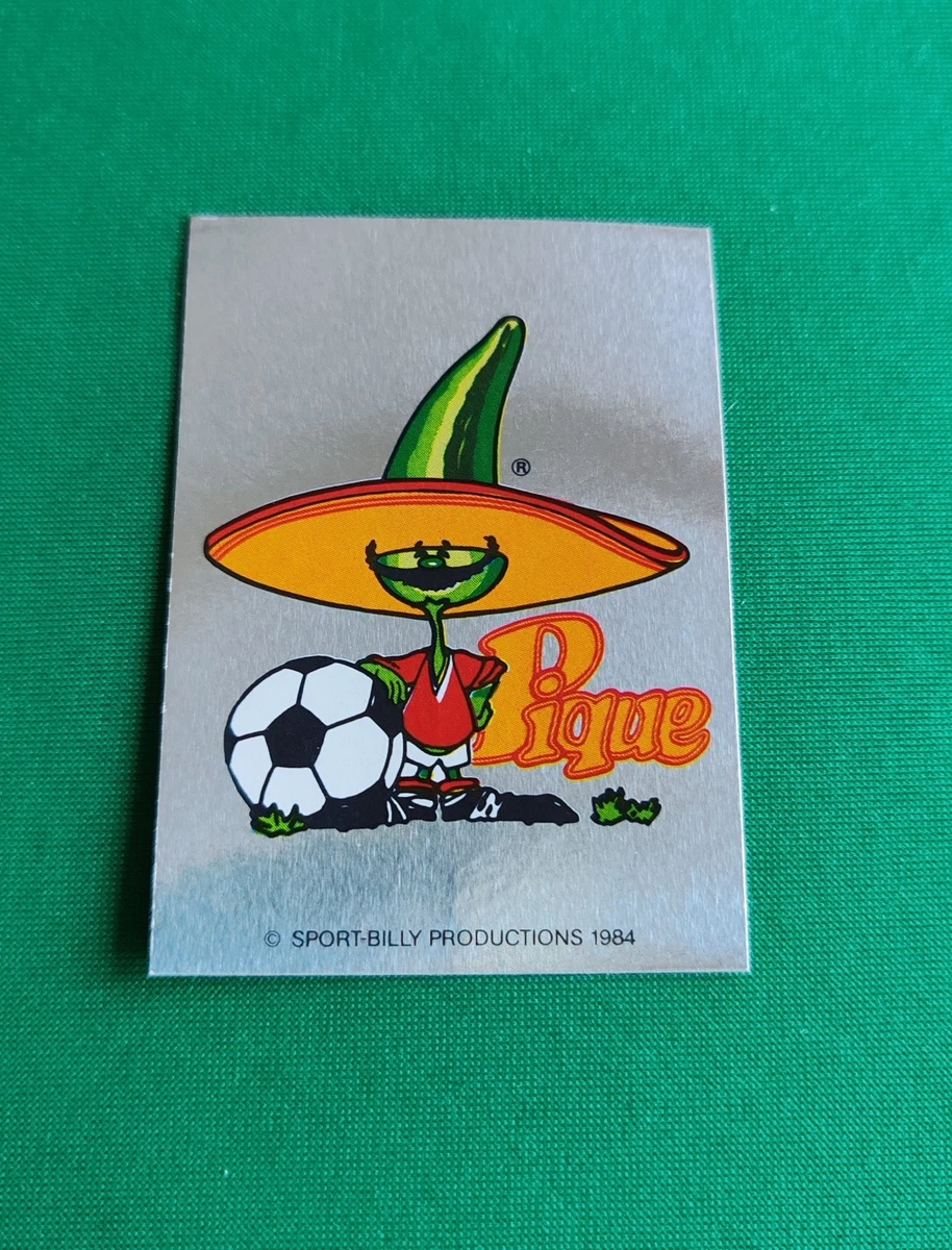 Figurine Panini Mexico 86 – Mascotte Juventus – Autocollante Avec Protège (Velina) – Pièce Récupérée