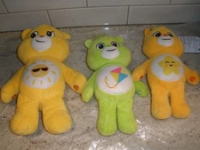 2021 & 2022 CARE BEARS UNLOCK THE MAGIC PLUSH LOT OF 3 BASIC FUN