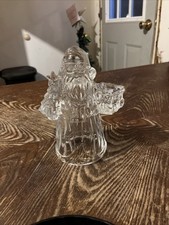 Vtg 24% Lead Crystal Santa Claus 7.5