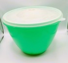 Vintage Jadite Green Tupperware 679-3 "Crisp It" 3 Pieces includes spike — photo 3