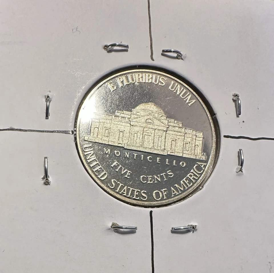 2012-S Proof Jefferson Monticello Nickel rotated Reverse Die Error A-144 - Image 2 of 2