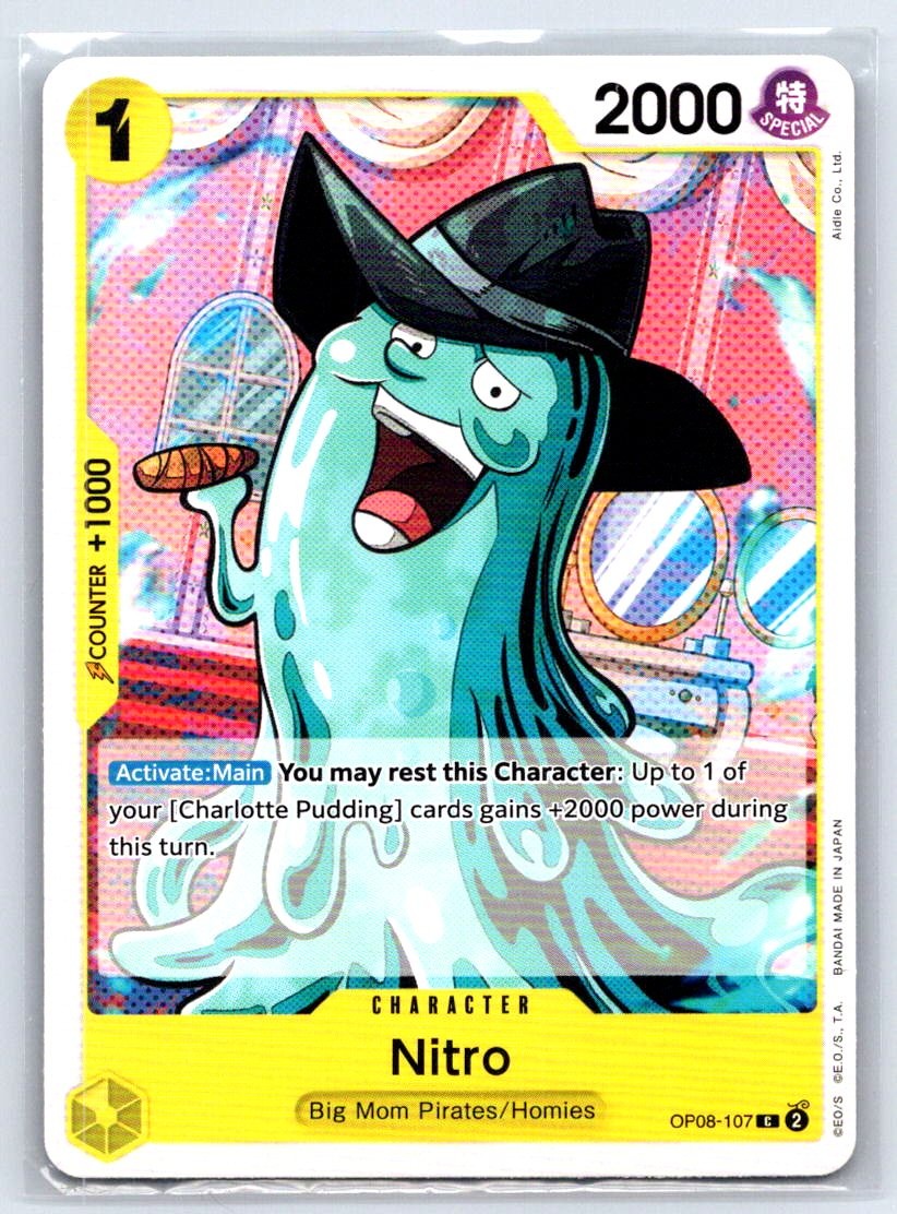 Nitro C Two Legends Pre-Release Cards OP08-107 LP