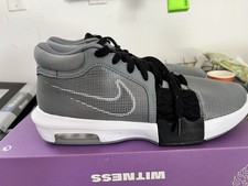 Nike LeBron Witness 8 Cool Grey Black White FB2239-004 Men  s Size 10.5