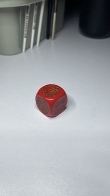 Rare TSR Dragon Dice Firewalker Champion - Vintage Round Logo ID Face OOP