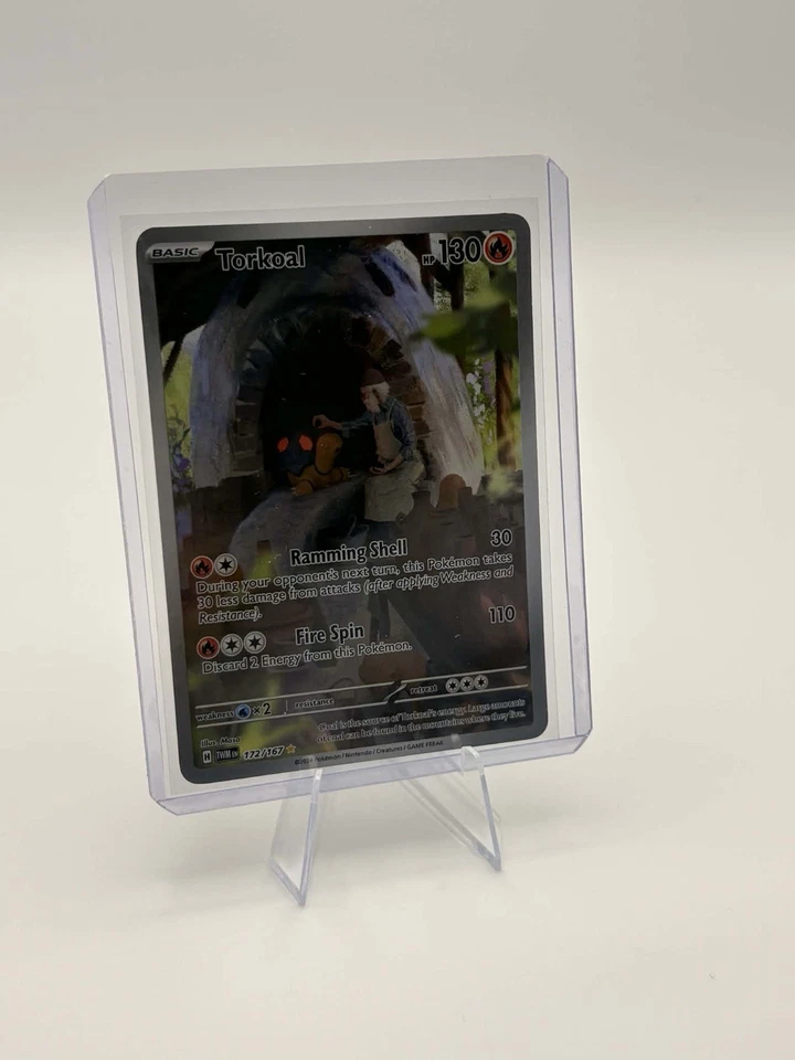 Pokémon Torkoal 172/167 Sv06 Twilight Masquerade Rare Holo 130 HP English - Image 1 of 1