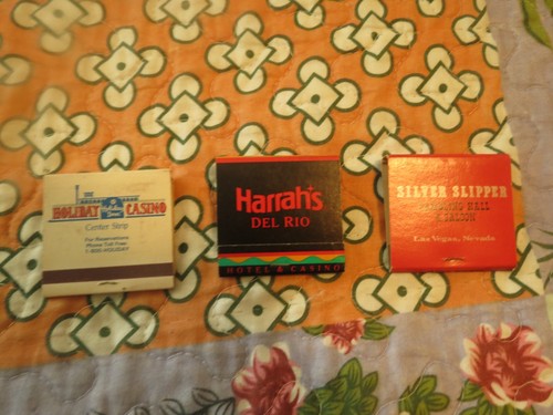 Vintage Harrah's, Silver Slipper, Holiday Inn Casino Matchbooks Nevada