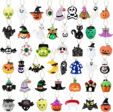 36Pcs Mini Resin Halloween Ornaments for Tree Holiday Home Decor  Hanging