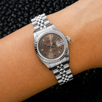 Rolex Datejust 26mm Everose Arabic Dial Jubilee Bracelet 79174