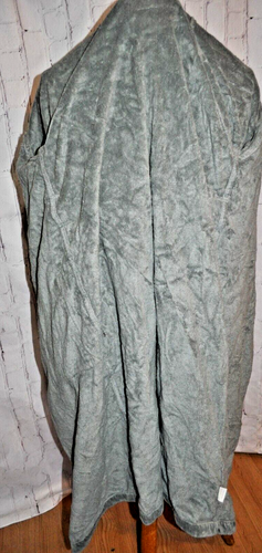 Frette Adult L Gray Belted Heavyweight terry robe 100% cotton TURKEY - Picture 8 of 12