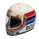 Premier Trophy Carbon BTR 8 Vintage Full Face Motorcycle Crash Helmet