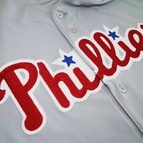 Authentic Majestic PETE ROSE 60 4XL PHILADELPHIA PHILLIES GRAY COOL BASE JERSEY - Picture 3 of 5