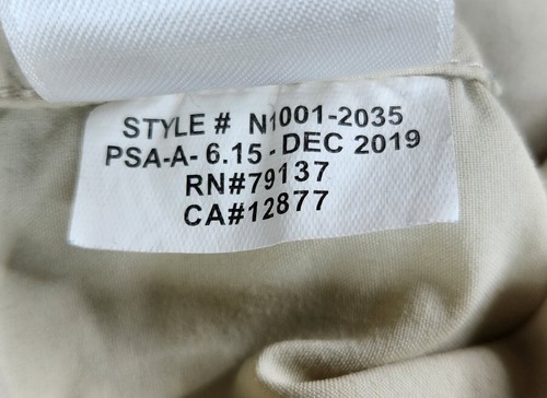 Ex Officio Herren Große L/S Beige Belüftet Rollärmel Button Down Angelhemd - Bild 8 von 12
