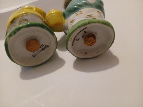 Coppia di topi antropomorfi Giappone occupato vintage scuoti sale e pepe - Foto 7 di 9