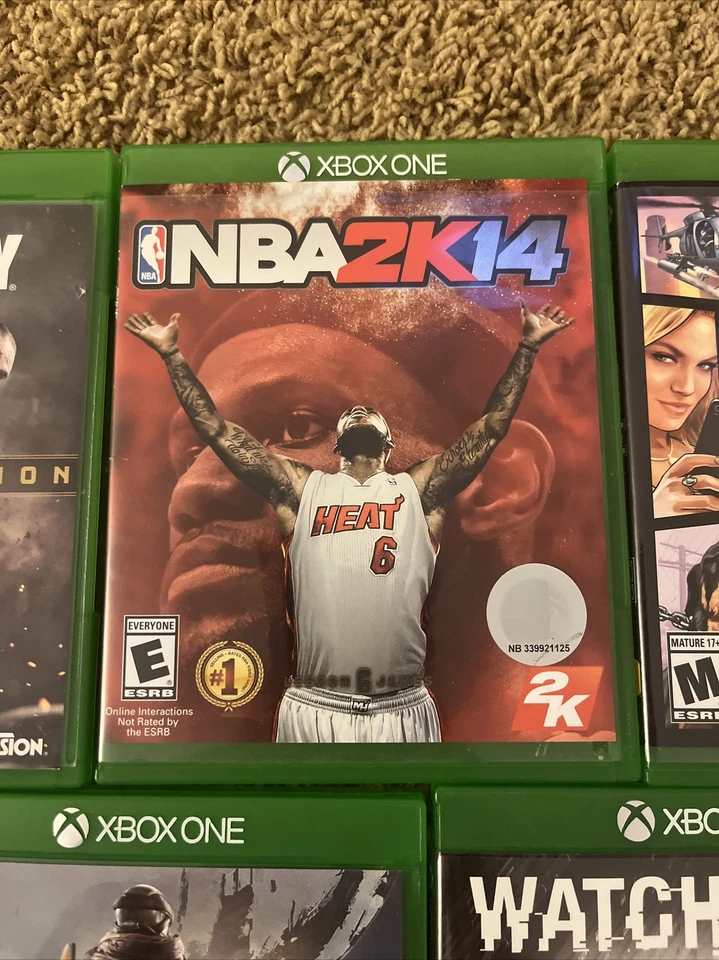 XBOX ONE Games Lot Of 5 Call Of Duty NBA 2K14 GTA V Destiny Watch Dogs PREOWNED - Image 3 of 4