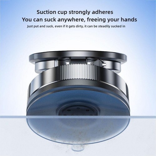 Vacuum Suction Cup Car Mount Tri-Fold Stand Magnetic Phone Holder for All Phones - 第 22/28 張圖片