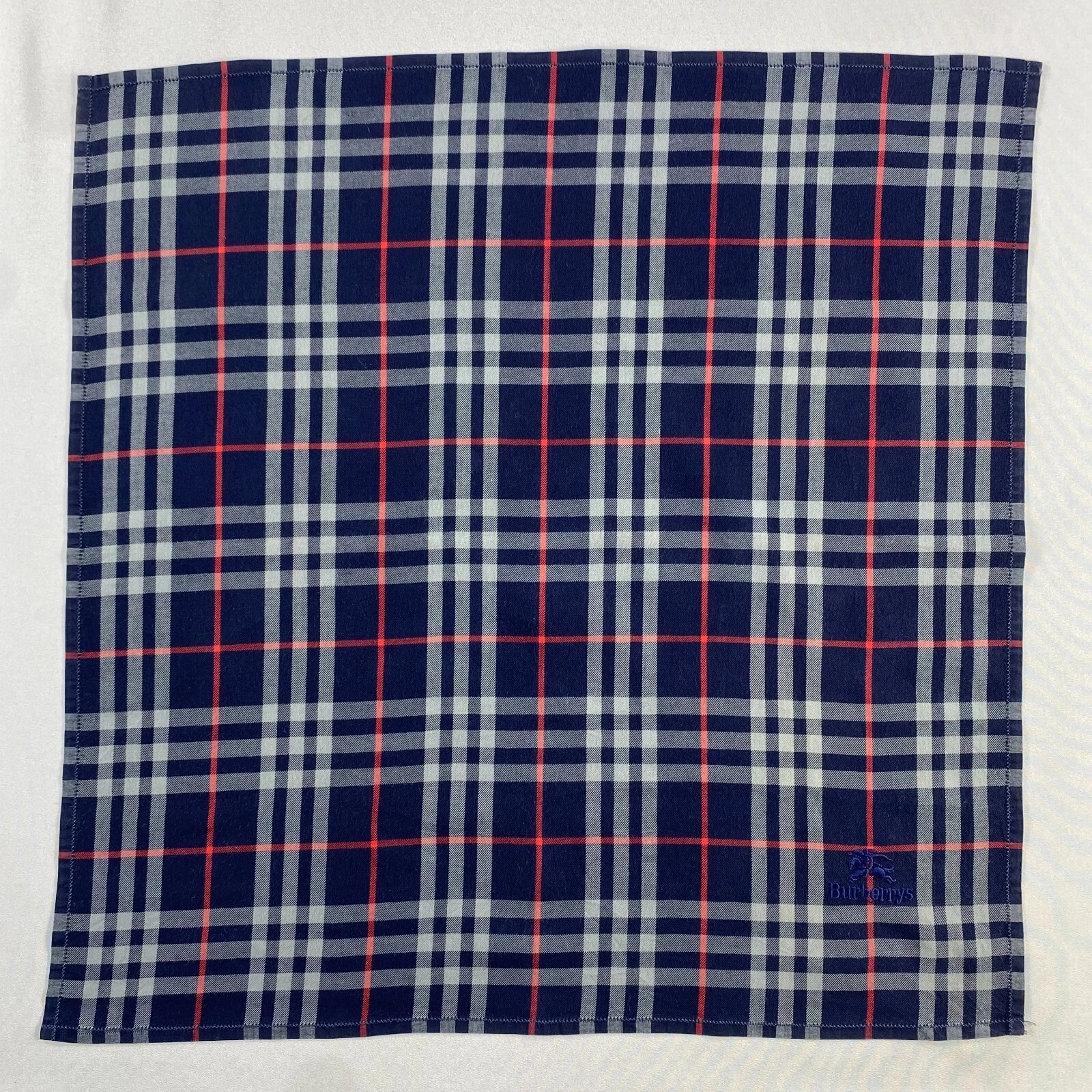 Vintage Burberry Handkerchief Pocket Square Bandana Neckerchief