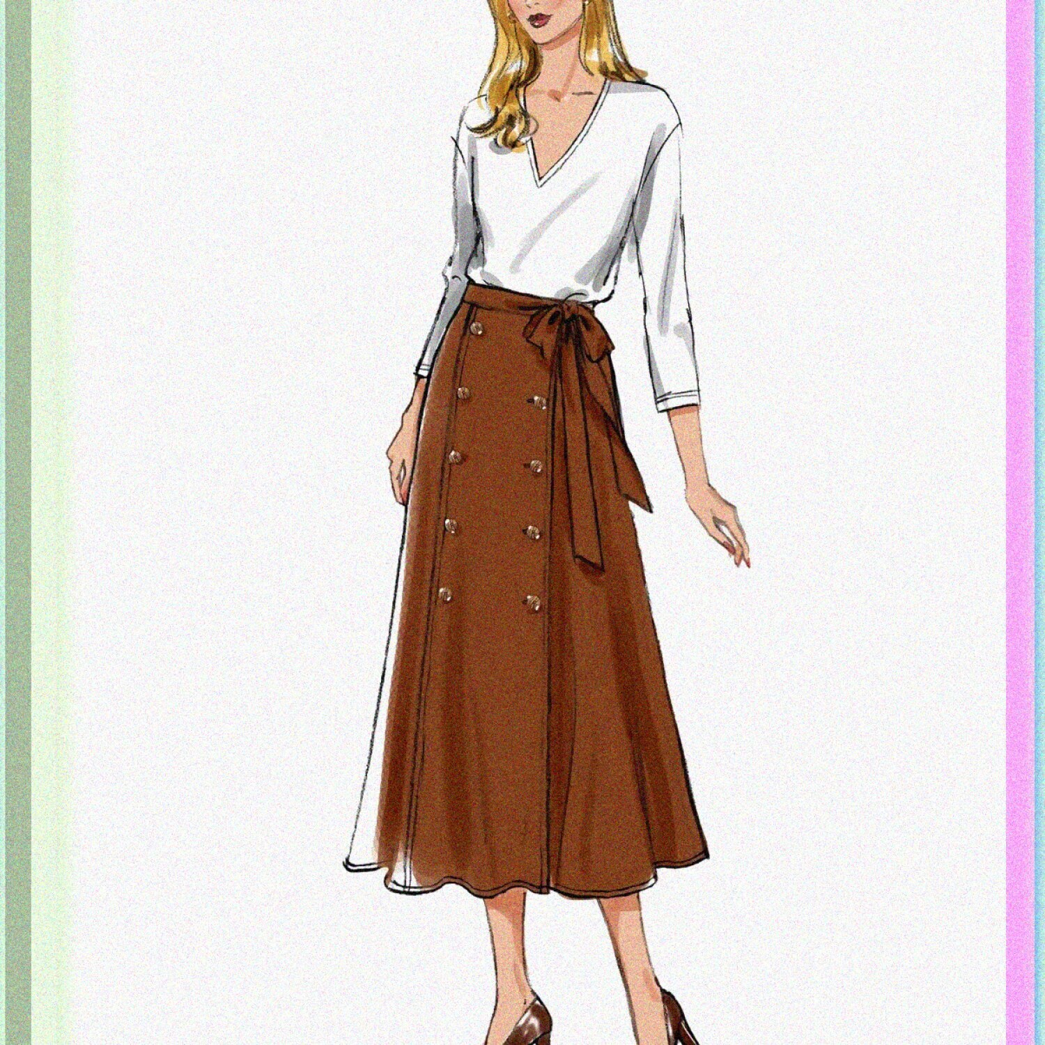 ChicStitch Sash & Skirt Sewing Kit B6866, Sizes 1624, Multicolor eBay