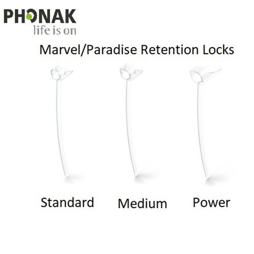 Phonak Retention Locks for Marvel/Paradise Hearing Aids - Picture 3 of 6