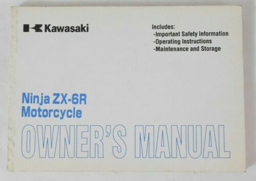 2002 Genuine Kawasaki ZX-6R ZX600 J3 Factory Owners Manual Book OEM  99987-1091