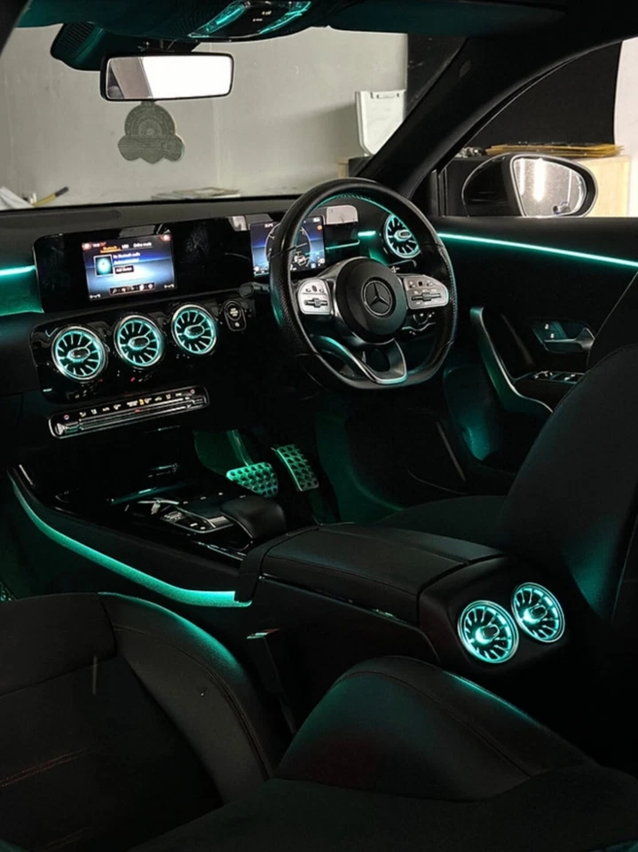 Mercedes Benz A Class CLA W177 W118 X118 From 2019 Ambient Lighting Kit UK Model - Image 2 of 4