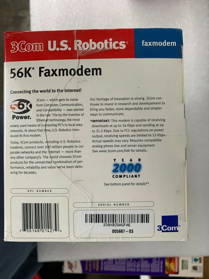 3com US Robotics 56k modem card Model 5687 Brand New - Image 3 of 3