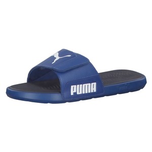 puma blue slippers