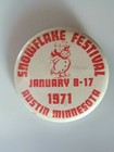 1971 SNOWFLAKE FESTIVAL Pinback Button ~ Austin, Minnesota — photo 5