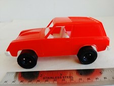 Vintage 70s Strombecker Vega Panel Truck Plastic Red Made in USA #14407