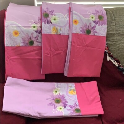 One of a Kind, Handcrafted, Fairy Themed Girls Curtain  (4) Panels 79x41