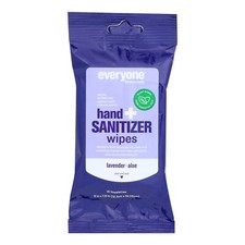 Everyone - Hand Sanitizer Wipes Lavender Aloe 15 Count (Pack of 6)