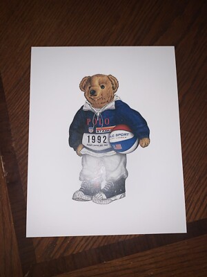 8X10 PRINT RL POLO SPORT BEAR USA BASKETBALL RUGBY RRL RLX 8X10 PRINT RL POLO SPORT BEAR USA BASKETBALL RUGBY RRL RLX