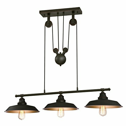 Hill Three-light Indoor Island Pulley Pendant