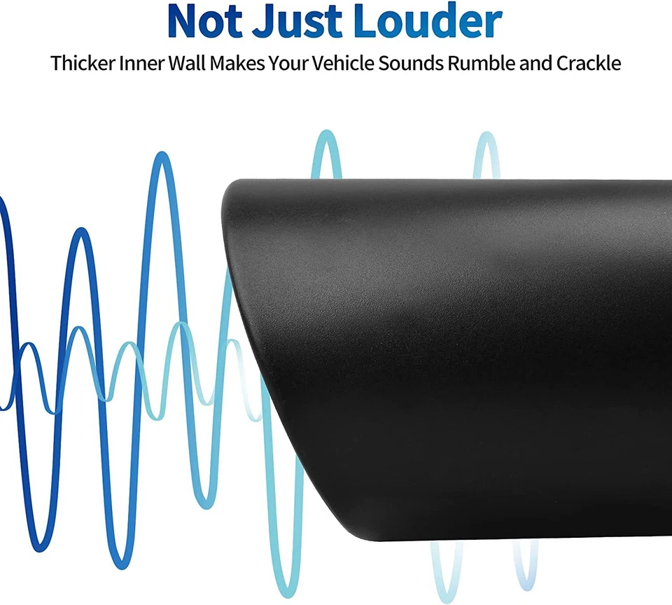 4" Entrada 8" Salida 15" Punta de escape Acero inoxidable para Dodge Ram 1500 2500 3500 Foto 3 de 4